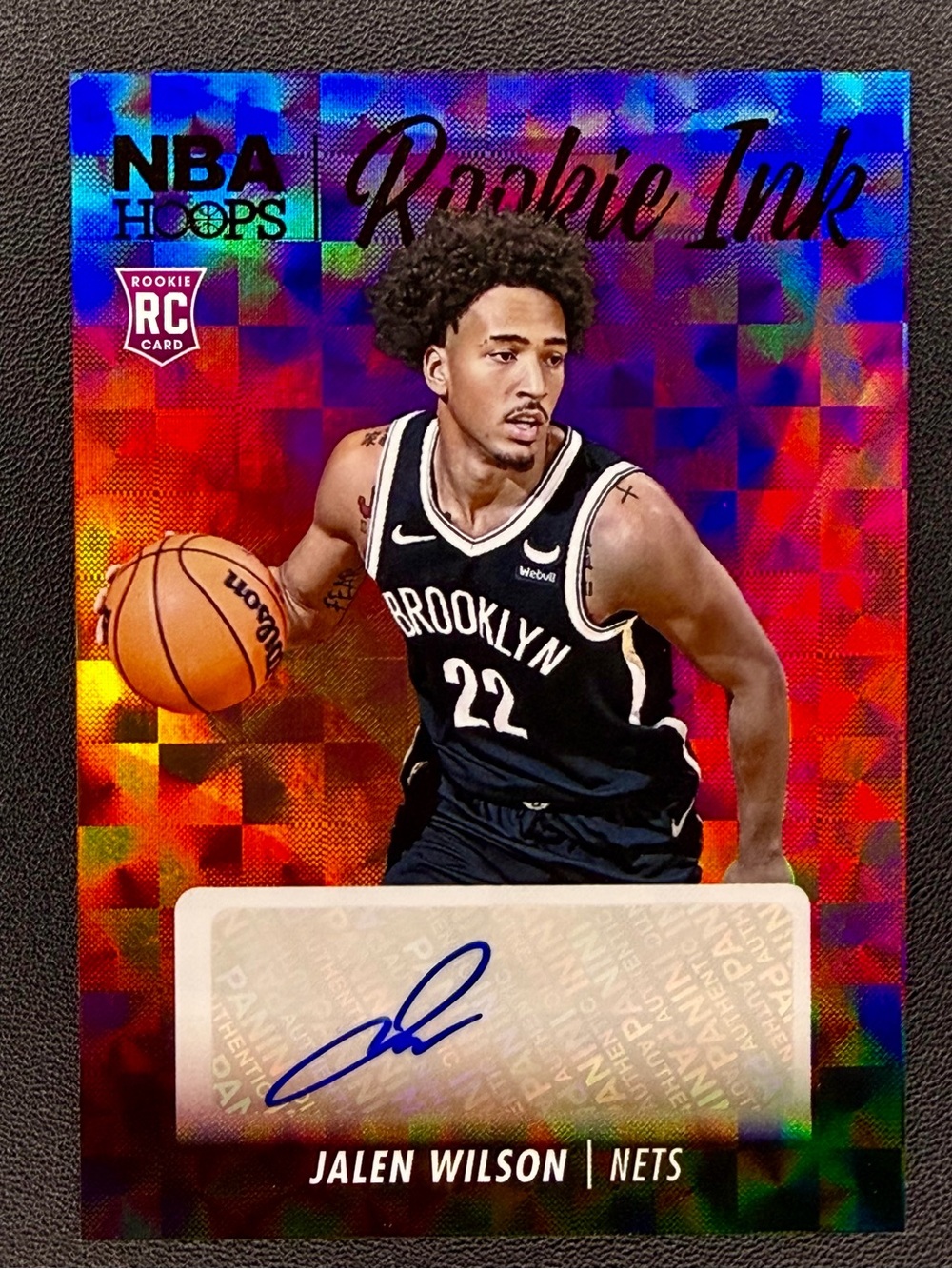 2023-24 Panini Hoops Jalen Wilson Rookie Ink RC Auto Autograph #RI-WIL Nets